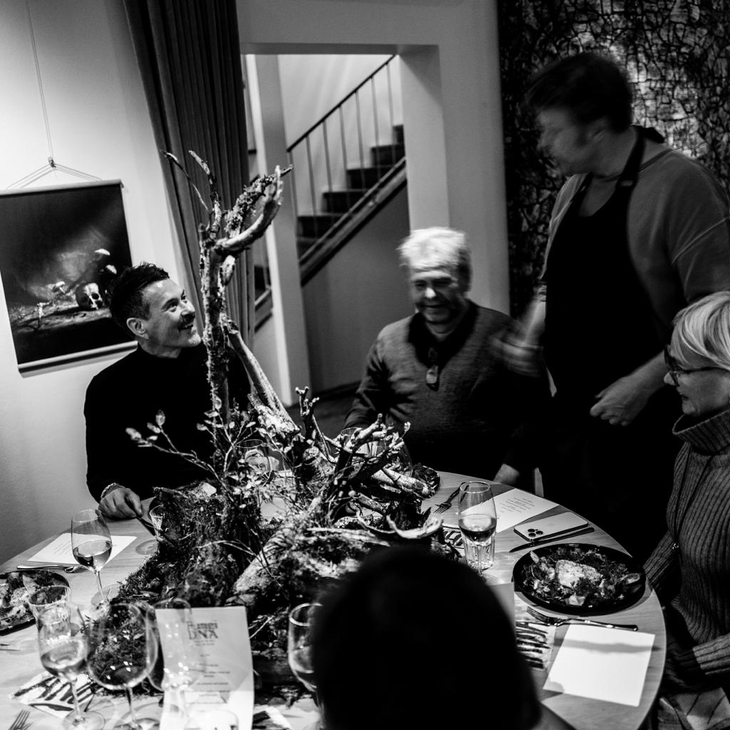 Funghi pop up dinner Sami Tallberg x Martin Bergström at Koski & Syvärinen Studios