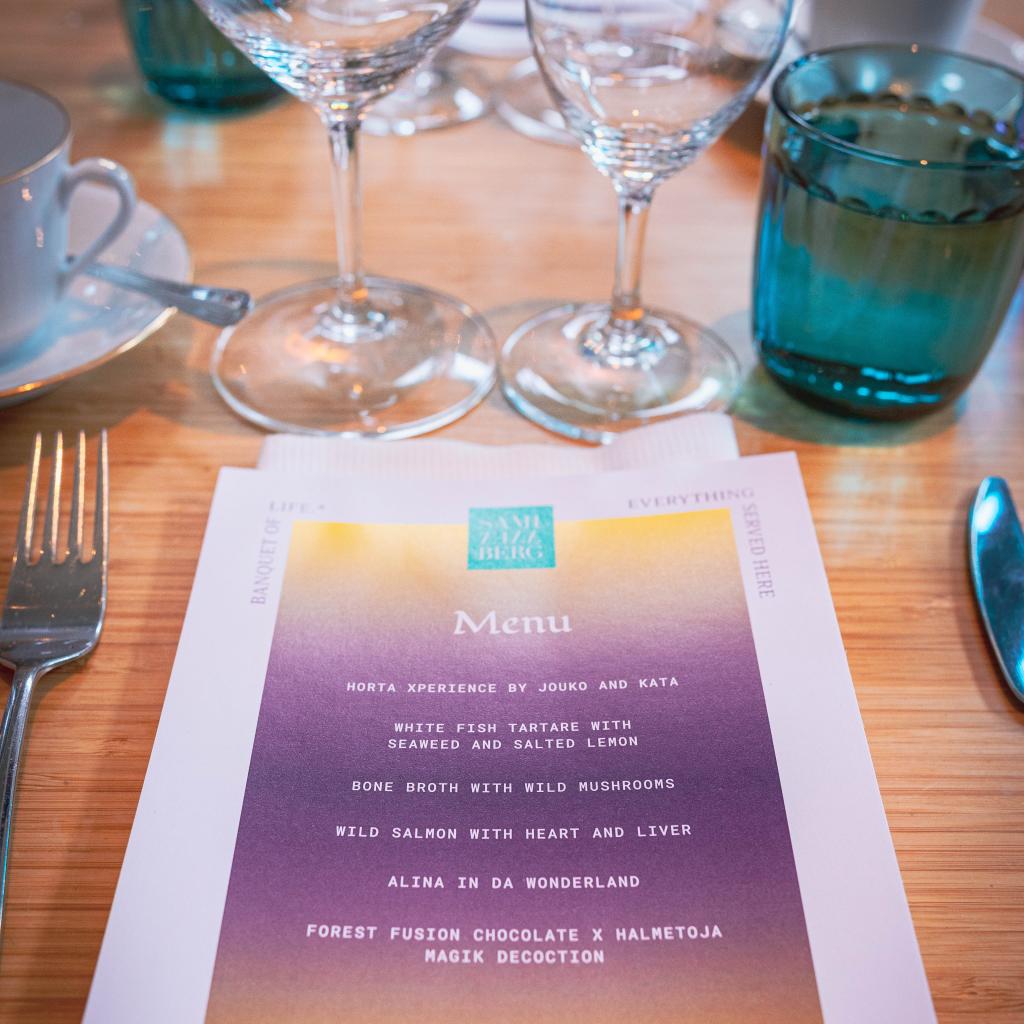 Sami Tallberg pop up dinner at Biohacker's Summit